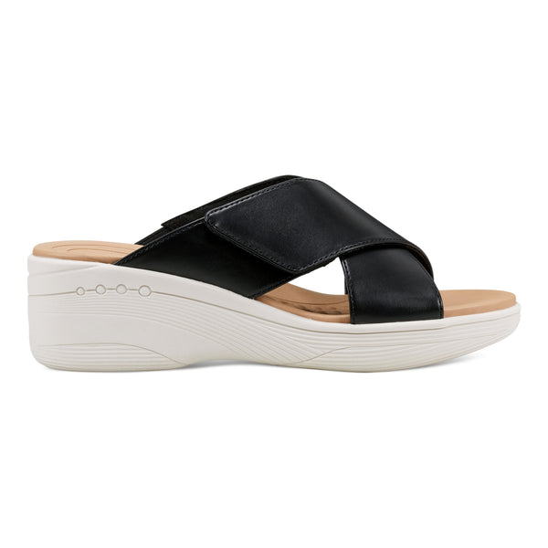 Easy Spirit Bindie Slip On Casual Sandals Black