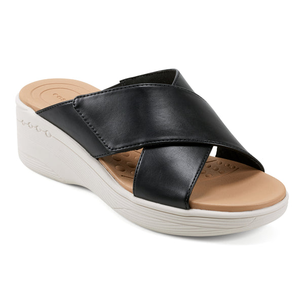 easy spirit Bindie Slip On Casual Sandals Black