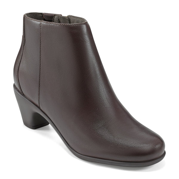 easy spirit Camira Casual Booties Brown Leather