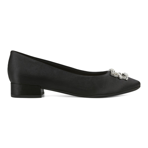 Easy Spirit Carisma Dress Pumps Black Satin