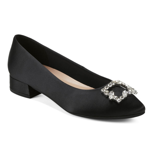 Easy Spirit Carisma Dress Pumps Black Satin