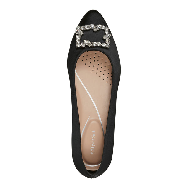 Easy Spirit Carisma Dress Pumps Black Satin