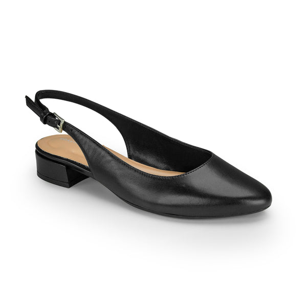 easy spirit Cassius Slingback Pumps Black Leather
