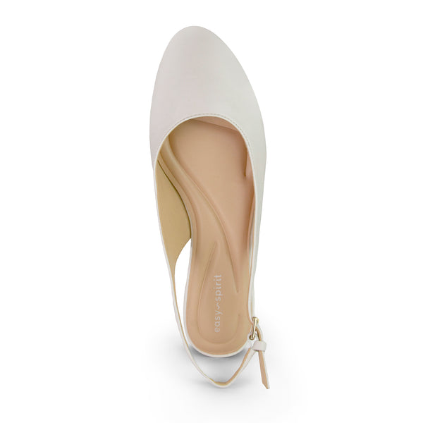 Easy Spirit Cassius Slingback Pumps Ivory Patent