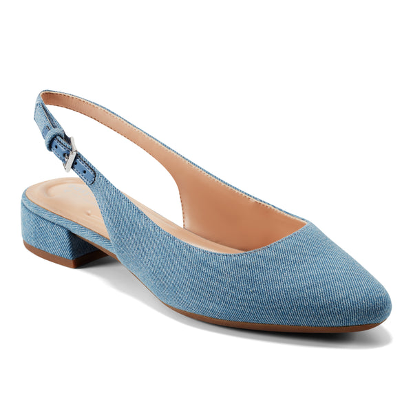 Easy Spirit Cassius Slingback Pumps Light Denim