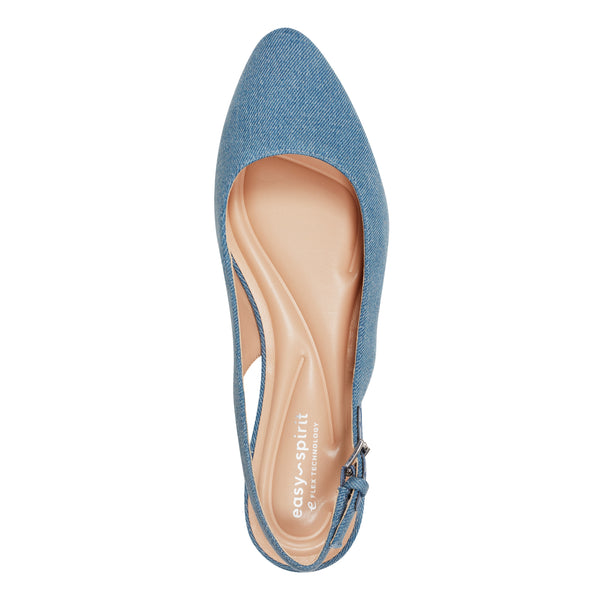 Easy Spirit Cassius Slingback Pumps Light Denim