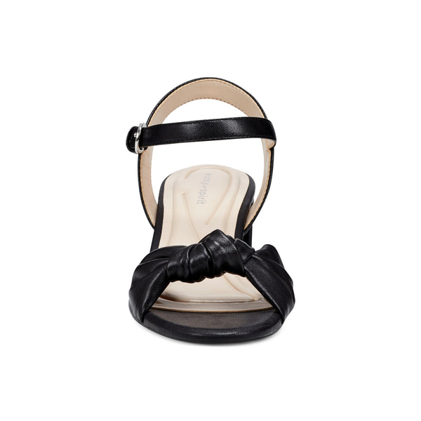 Easy Spirit Danica Heeled Sandals Black Leather