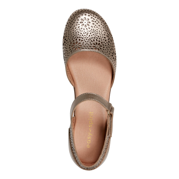 Easy Spirit Denita Mary Jane Heels Bronze Leather