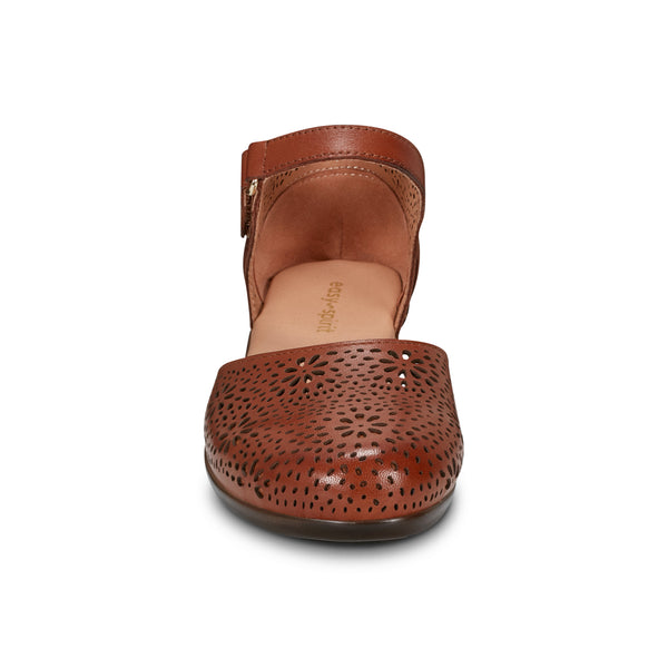 Easy Spirit Denita Mary Jane Heels Brown Leather
