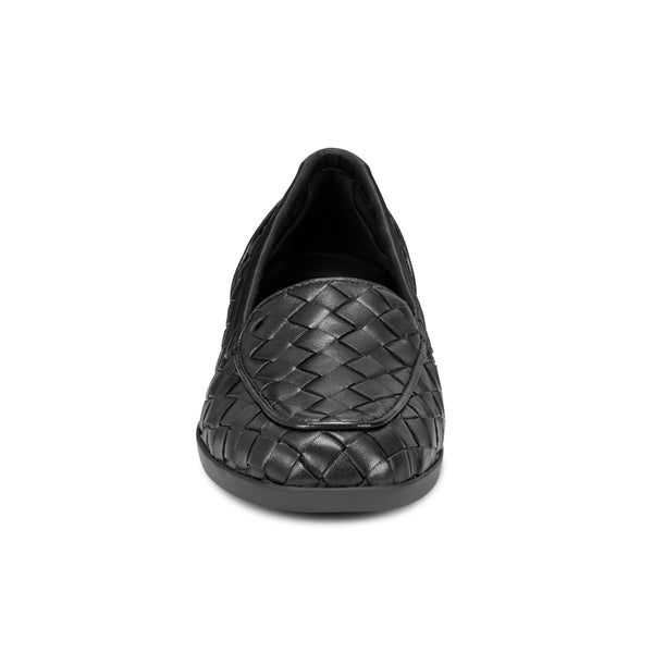 Easy Spirit Devitt Casual Flats Black Leather