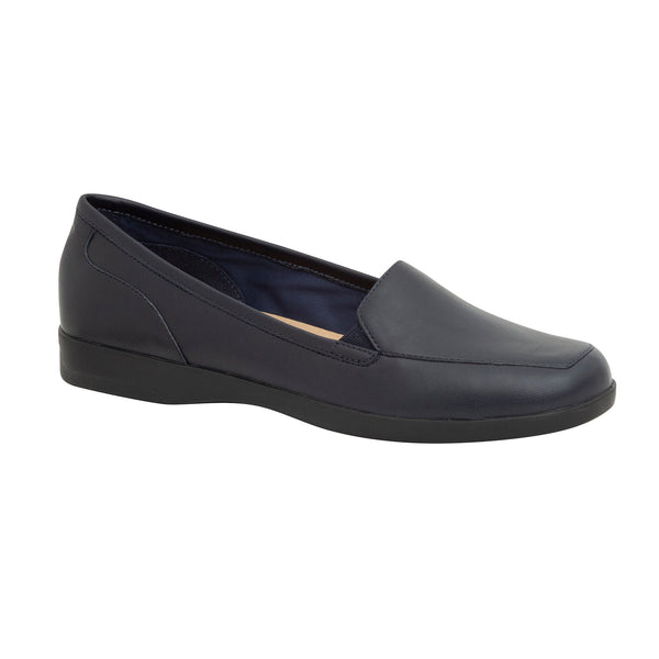 easy spirit Devitt Casual Flats Dark Blue Leather