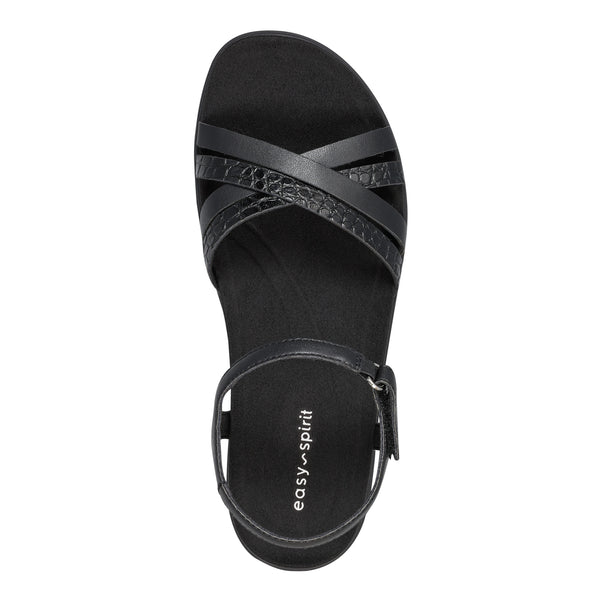 Easy Spirit Dottle Flat Ankle Strap Sandals