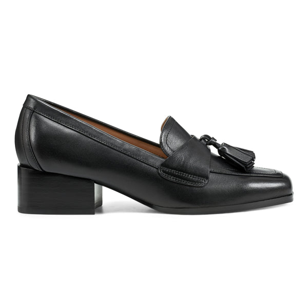Easy Spirit Drew Dress Loafers Black Leather