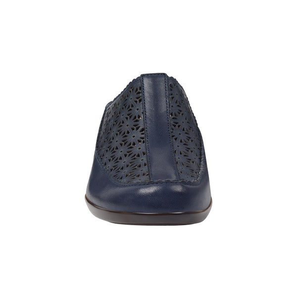 Easy Spirit Dusk Mule Clogs Navy Leather