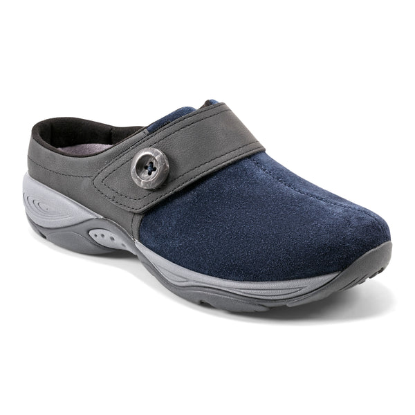 easy spirit Edline Slip On Casual Clogs Navy Suede