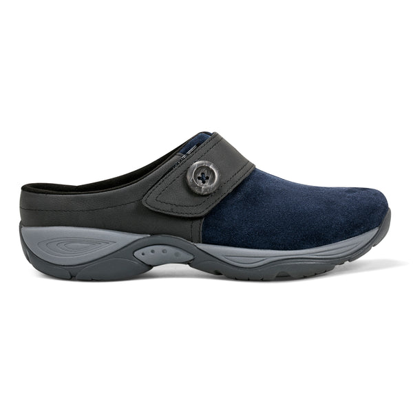 Easy Spirit Edline Slip On Casual Clogs Navy Suede