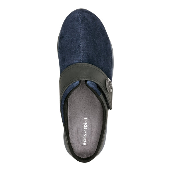 Easy Spirit Edline Slip On Casual Clogs Navy Suede
