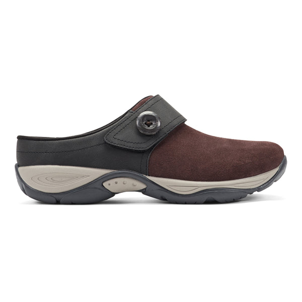 Easy Spirit Edline Slip On Casual Clogs Red Suede