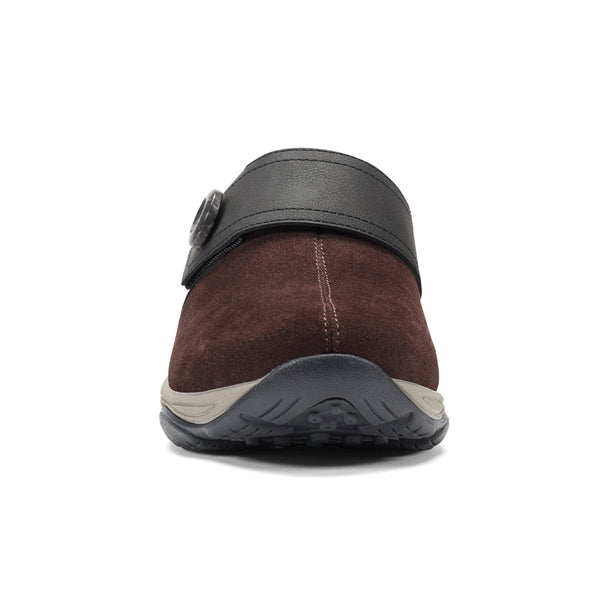 Easy Spirit Edline Slip On Casual Clogs Red Suede