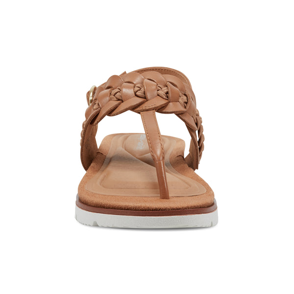 Easy Spirit Elaine Flat Sandals Almond Brown