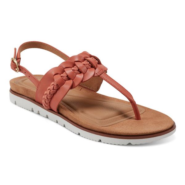 easy spirit Elaine Flat Sandals Orange