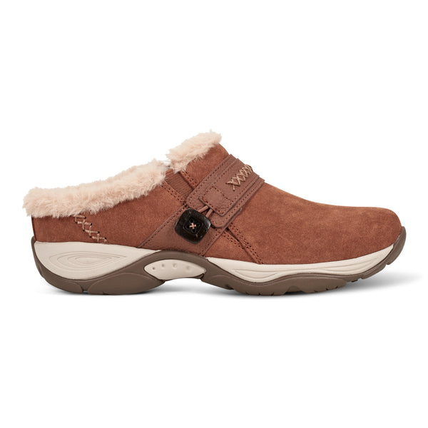 Easy Spirit Elinn Casual Clogs Brown Suede