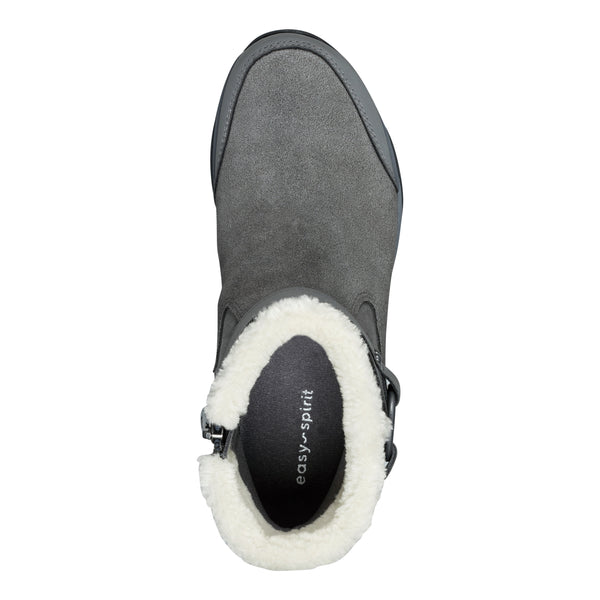 Easy Spirit Elinor Cold Weather Booties Grey Suede