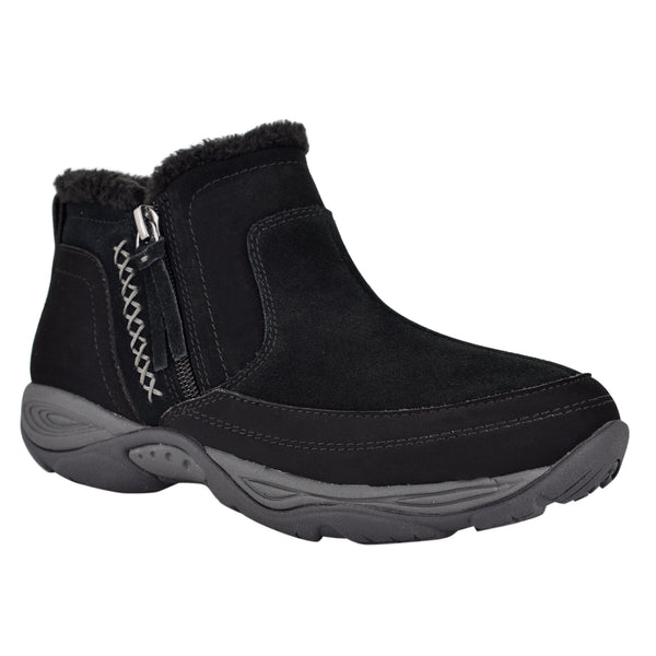 Easy Spirit Epic Cold Weather Booties Black Suede