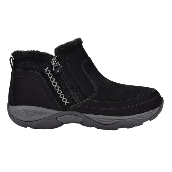 Easy Spirit Epic Cold Weather Booties Black Suede