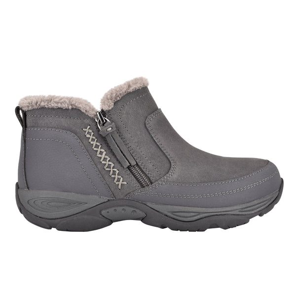 Easy Spirit Epic Cold Weather Booties Grey Suede