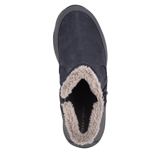 Easy Spirit Epic Cold Weather Booties Navy Suede