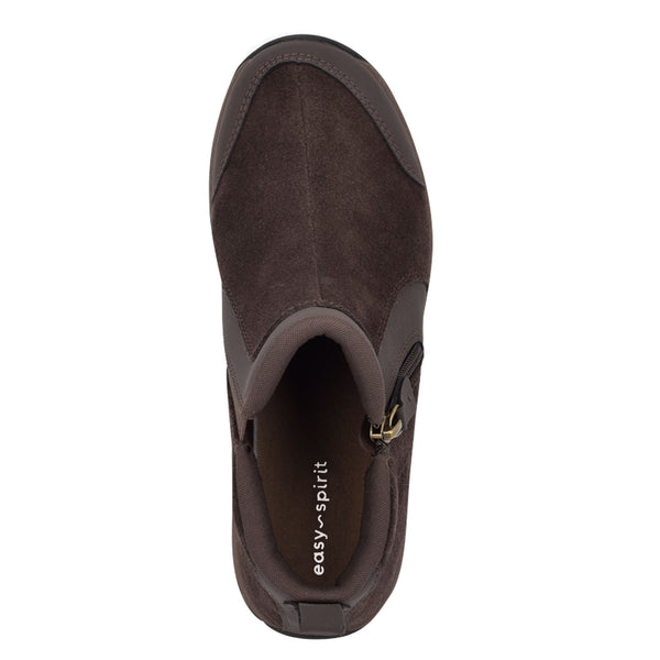 Easy Spirit Evony Casual Booties Dark Brown Suede