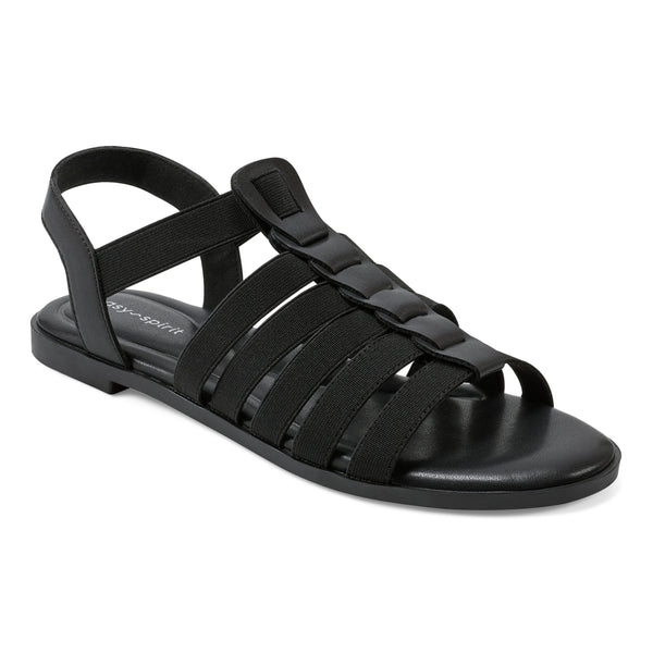 Easy Spirit Gadyi Flat Sandals Black