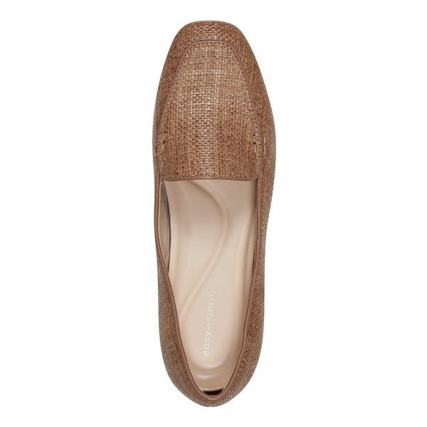 Easy Spirit Galla Casual Loafers Tan Raffia