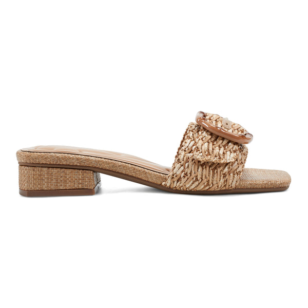 Easy Spirit Gatlin Slide Sandals Natural Raffia