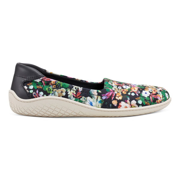 Easy Spirit Gift Slip On Flats Black Floral