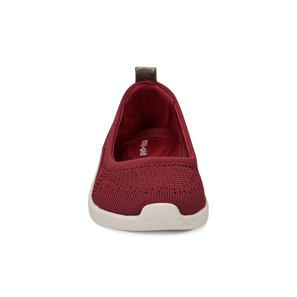 Easy Spirit Glitz Walking Shoes Dark Red Knit
