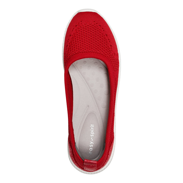 Easy Spirit Glitz Walking Shoes Red Knit