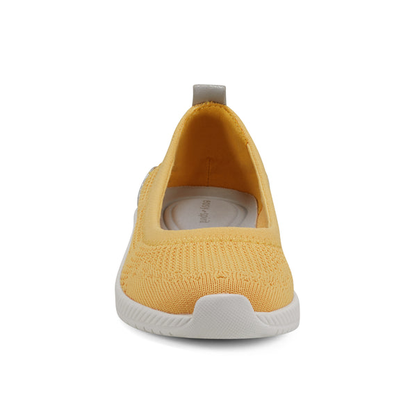 Easy Spirit Glitz Walking Shoes Yellow Knit