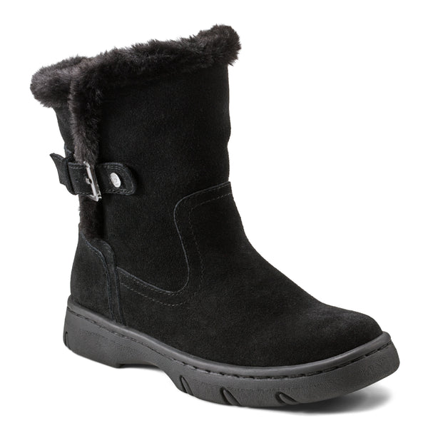 Easy Spirit Graye Cold Weather Booties Black Suede