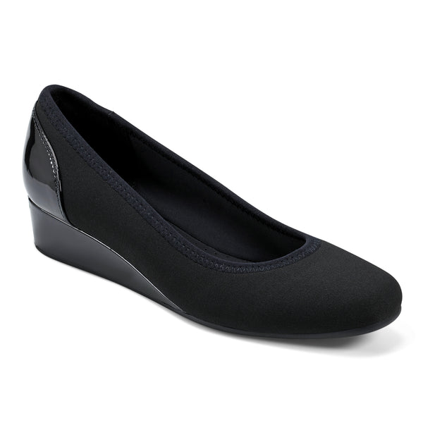 Easy Spirit Gwenyth Slip On Wedges Black