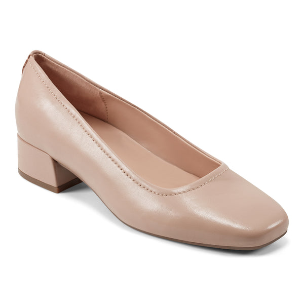 Easy Spirit Jain Dress Pumps Natural Leather