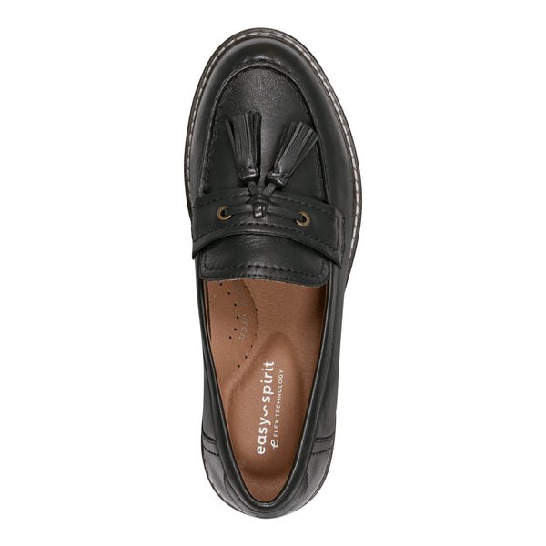 Easy Spirit Janelle Casual Loafers Black Leather