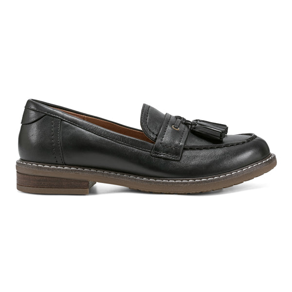 Easy Spirit Janelle Casual Loafers Black Leather