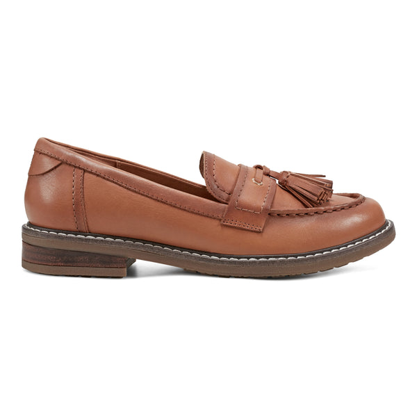 Easy Spirit Janelle Casual Loafers Brown Leather