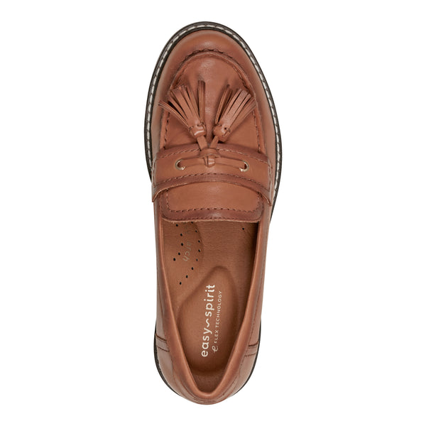 Easy Spirit Janelle Casual Loafers Brown Leather