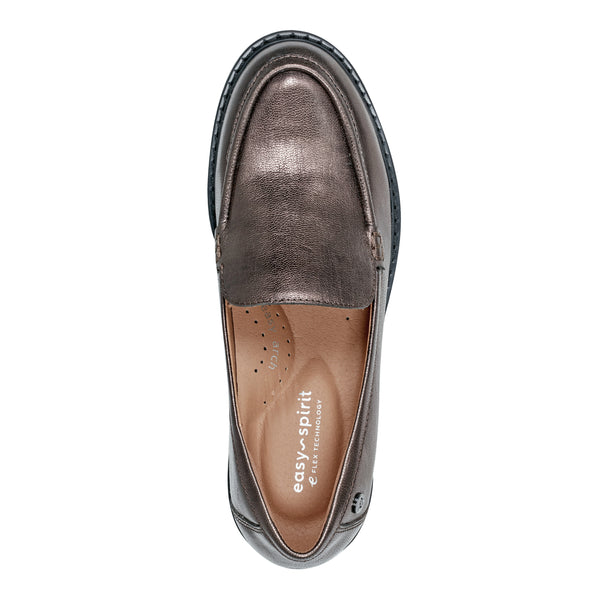 Easy Spirit Jaylin Casual Loafers Bronze Leather