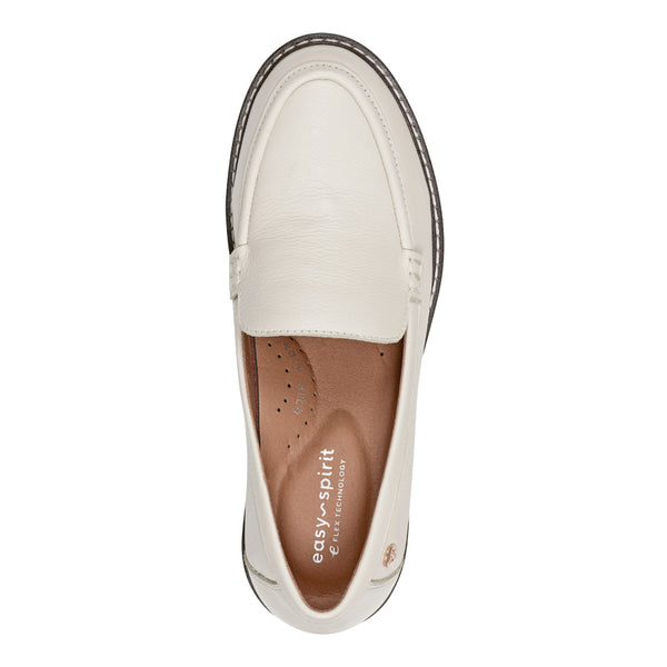 Easy Spirit Jaylin Casual Loafers Ivory Leather