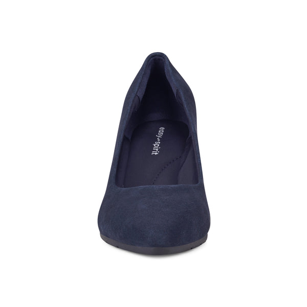 Easy Spirit Jinger Dress Wedges Navy Suede