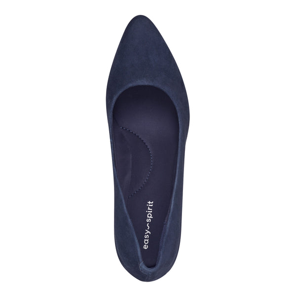 Easy Spirit Jinger Dress Wedges Navy Suede